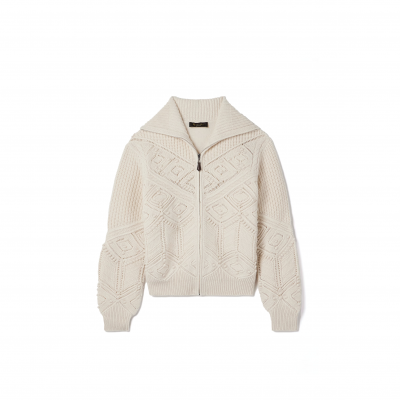 LORO PIANA CASHMERE ZIP-UP CARDIGAN FAQ0958
